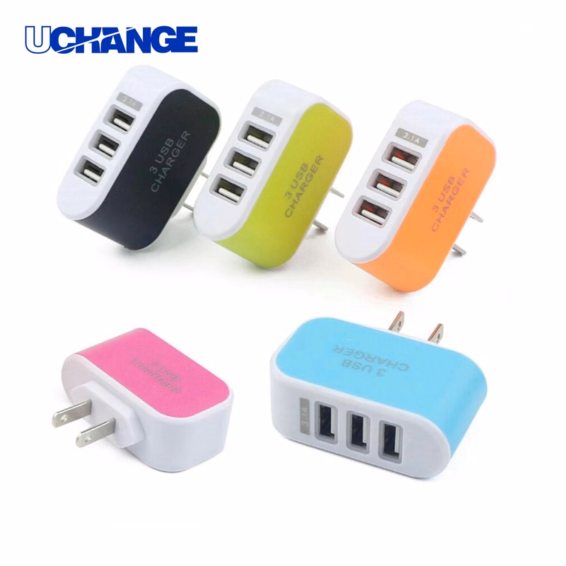 Universal 3-Port USB Wall Adapter