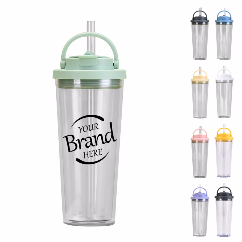23oz Double Wall Insulated Tumbler With Top Handle