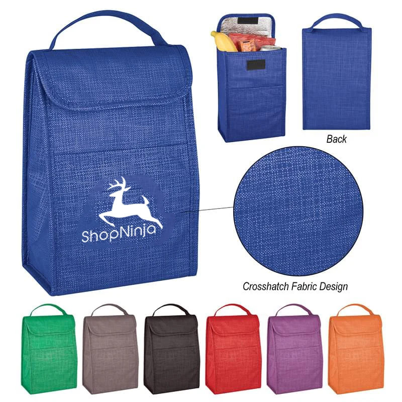 Crosshatch Non-Woven Lunch Bag 1