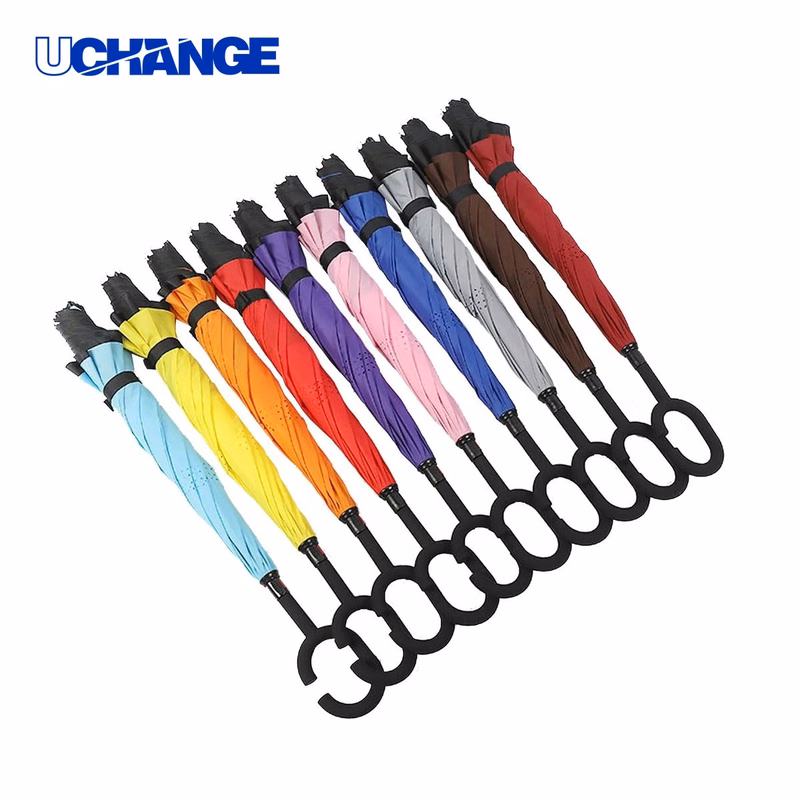 Windproof Inverted Reverse Upside Down Umbrella for Rain