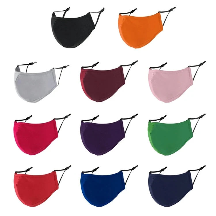 100% Cotton Reusable Custom Face Mask with Adjustable Straps 1