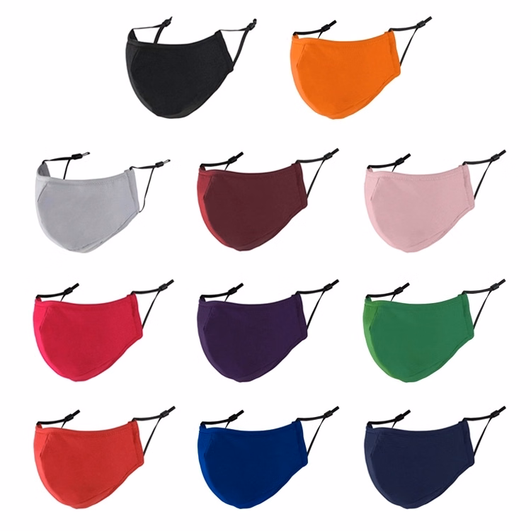 100% Cotton Reusable Custom Face Mask with Adjustable Straps