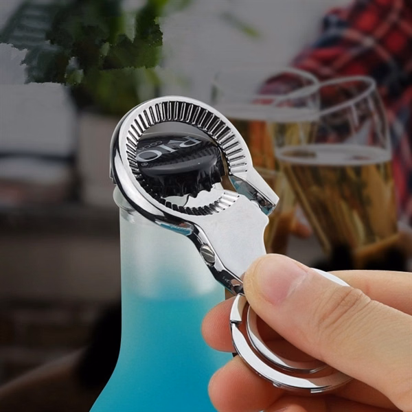 Custom Metal Handcuffs Keychain Bottle Opener 2.4 — Novelty Bar Giveaway