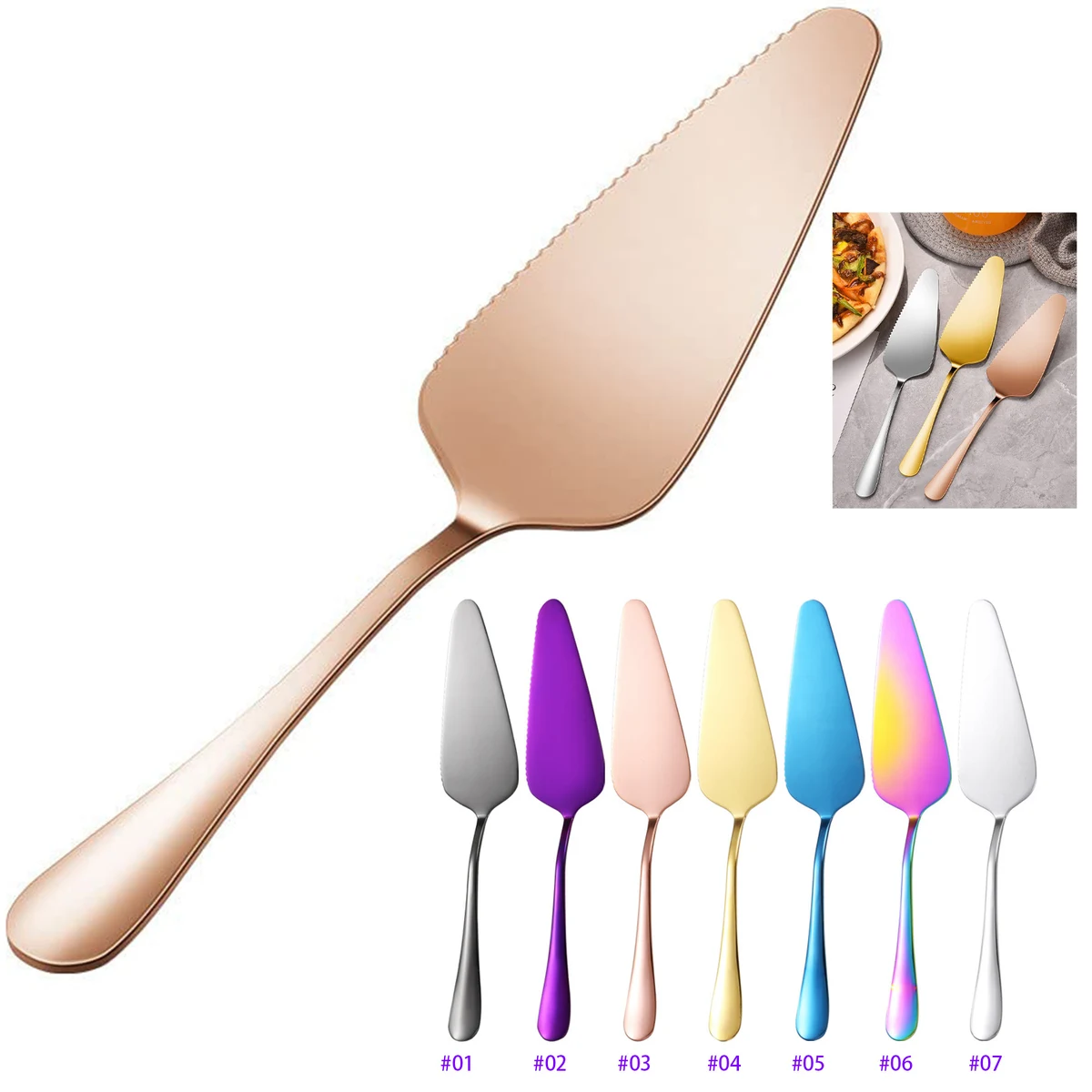 Stainless Steel Dessert Pastry Pie Cake Servers 1