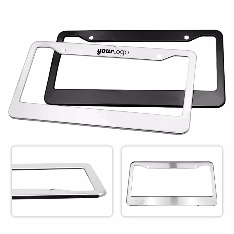 Universal 2-Hole Aluminum Alloy License Plate Holder