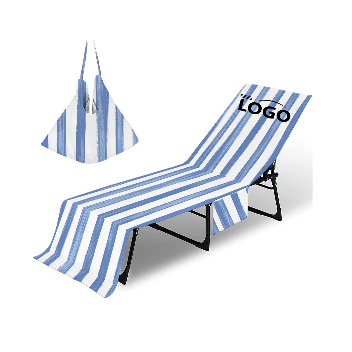 Beach Pool Outdoor Chair Towel with Pocket Holder 1