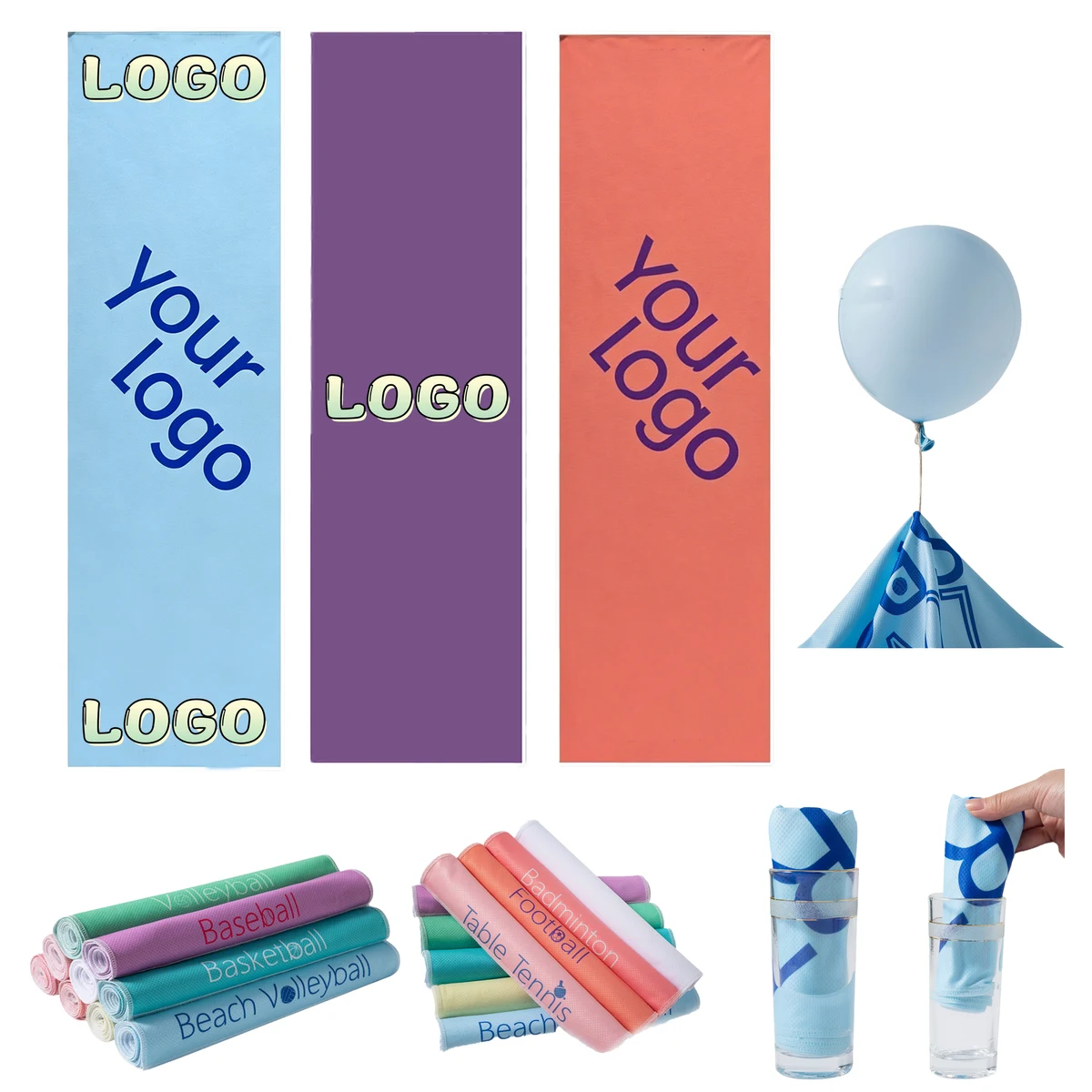 Custom Print Absorbent Cooling Towels 1