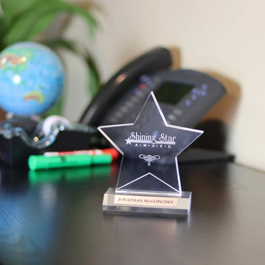 Acrylic Star On Base 1