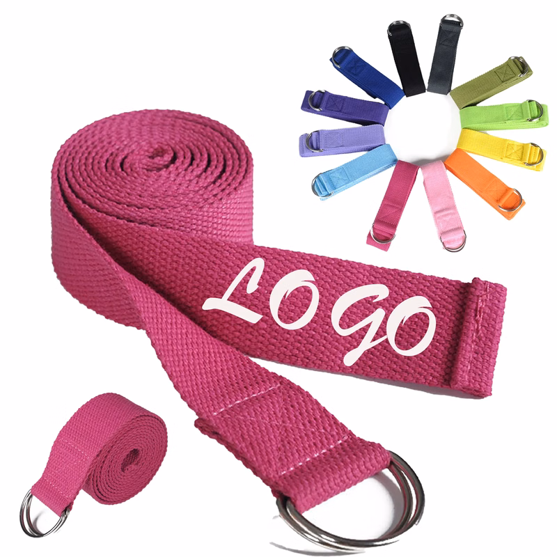 70"L Yoga Fitness Band  Metal Buckle Polyester Cotton