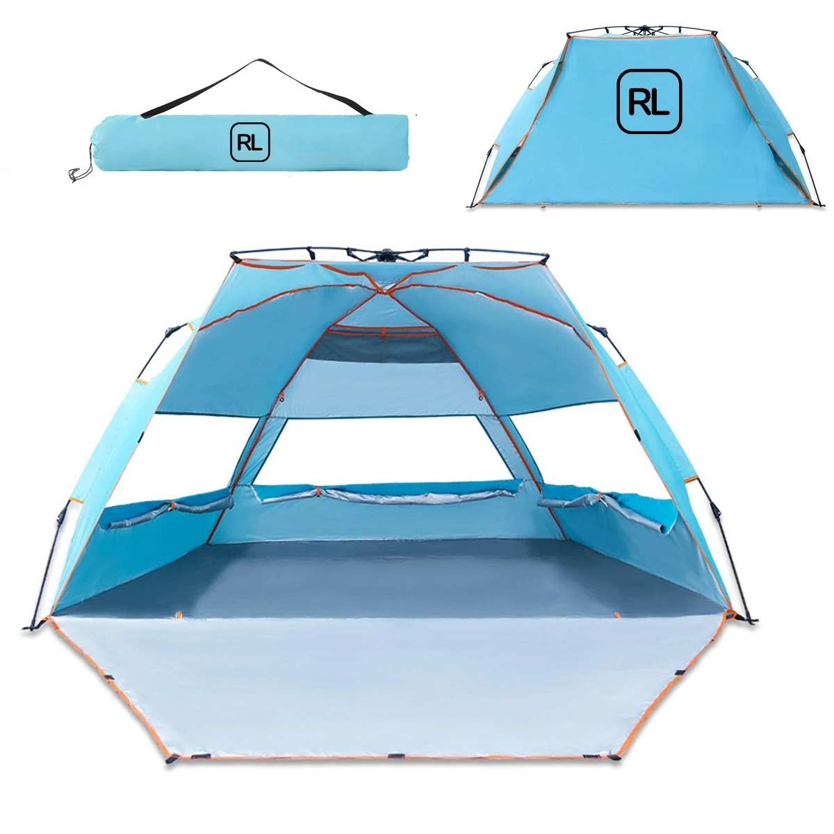 Pop Up Beach Tent With Mat 1
