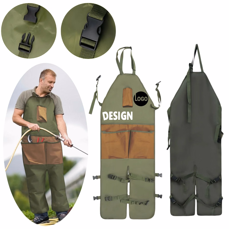 Professional Multi Pocket Garden Apron With Leg Protection