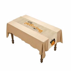 Halloween Tablecloth With Spooky Print