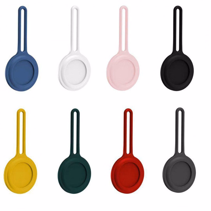 Soft Silicone Airtag Case Loop Protective w/ Keychain