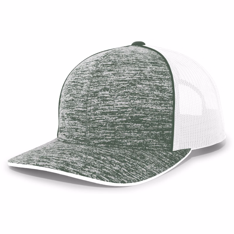 Aggressive Heather Trucker Snapback Cap