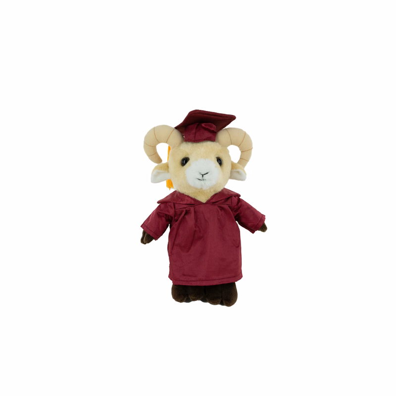 Plush Ram with Graduation Cap / Gown