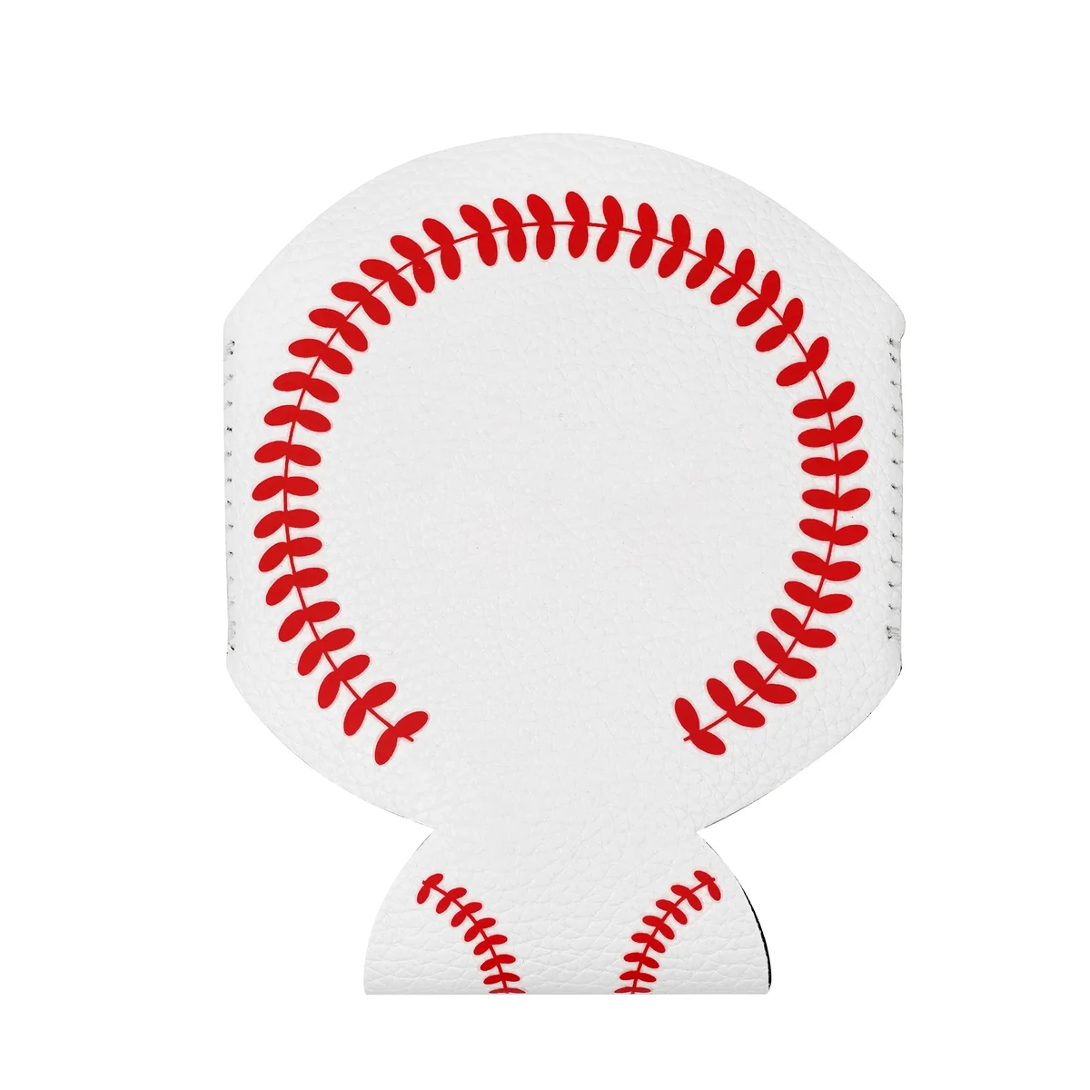 Baseball Skin Can Bottle Cooler Holder, custom koozie with logo imprint 1