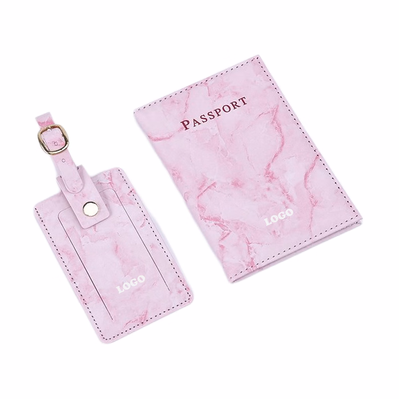Marble Passport Cover and Luggage Tag Set (direct import)