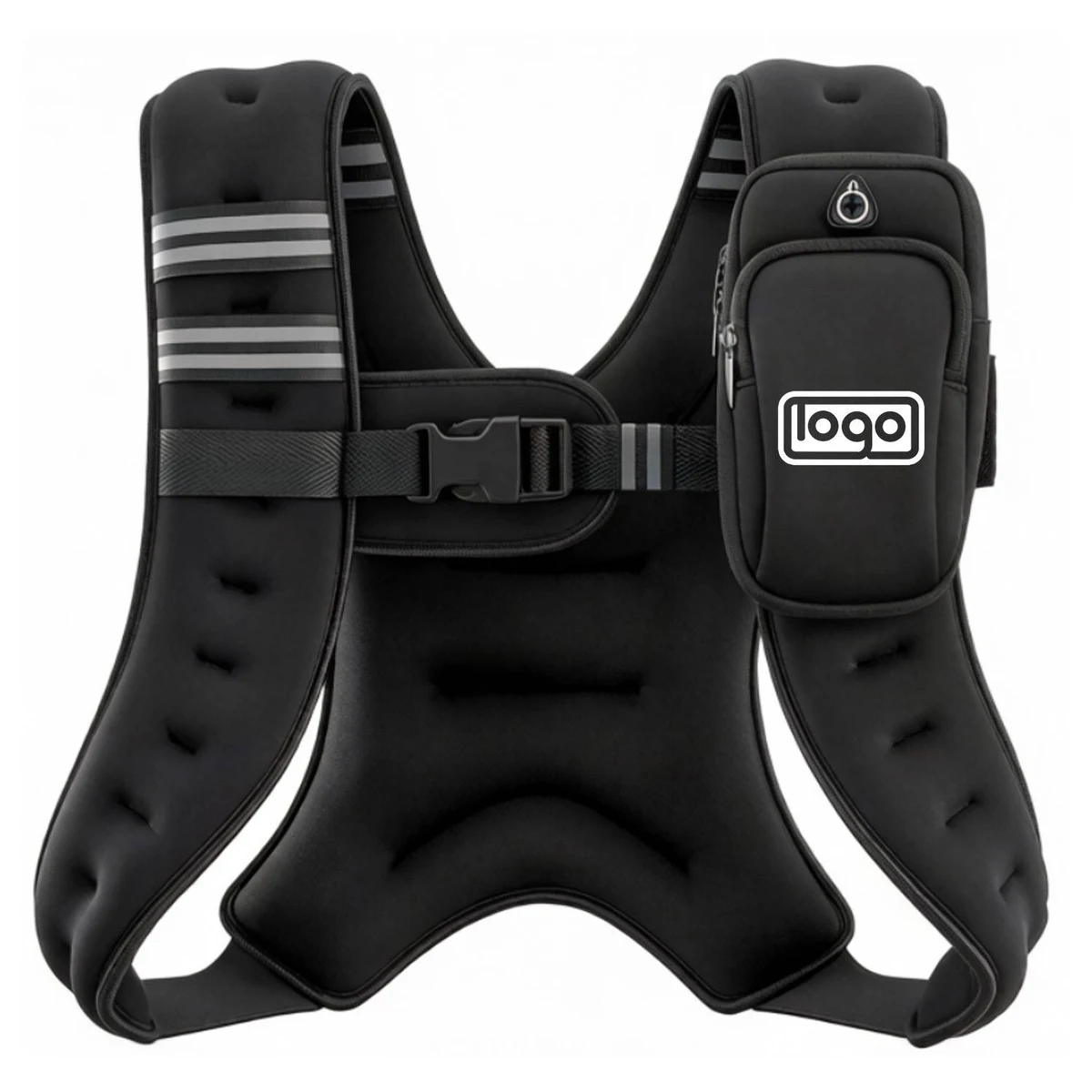 10 lb Weighted Vest with Reflective Strips 1