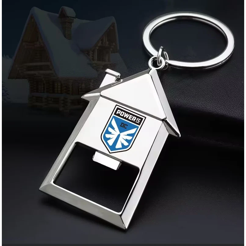 Small House Shaped Pendant Keychains / House Shaped Bottle Opener Keychain 1