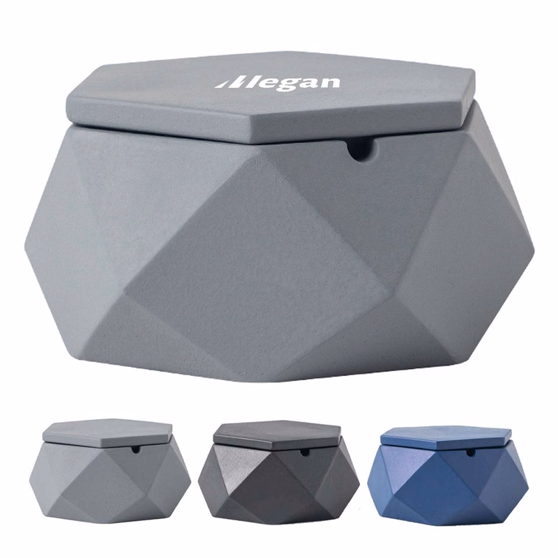 Personalized Diamond Shaped Cement Ashtray