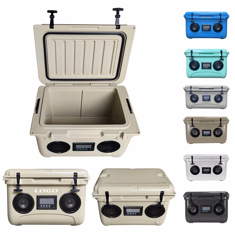 37 Quart Hard Cooler with Built-In Bluetooth Speakers