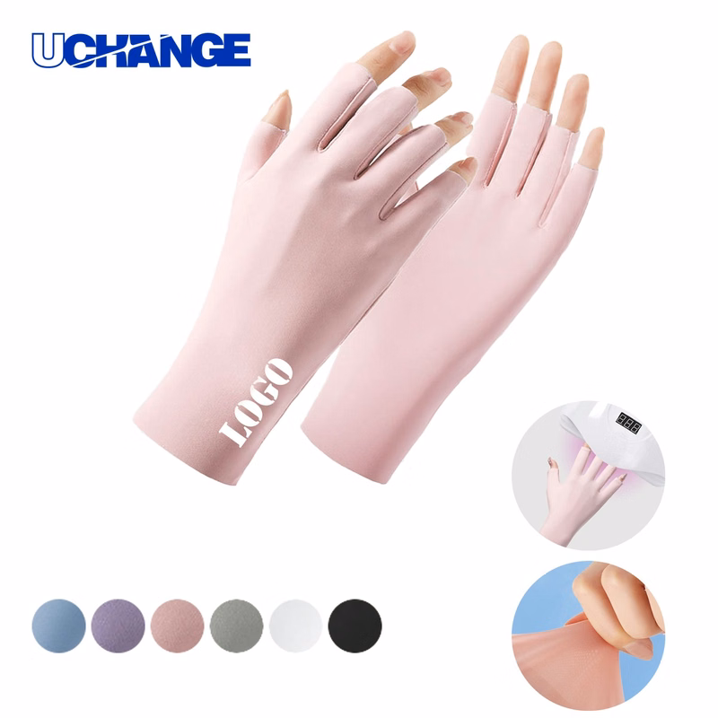 Ice Silk Half-Finger Gloves for Summer Use