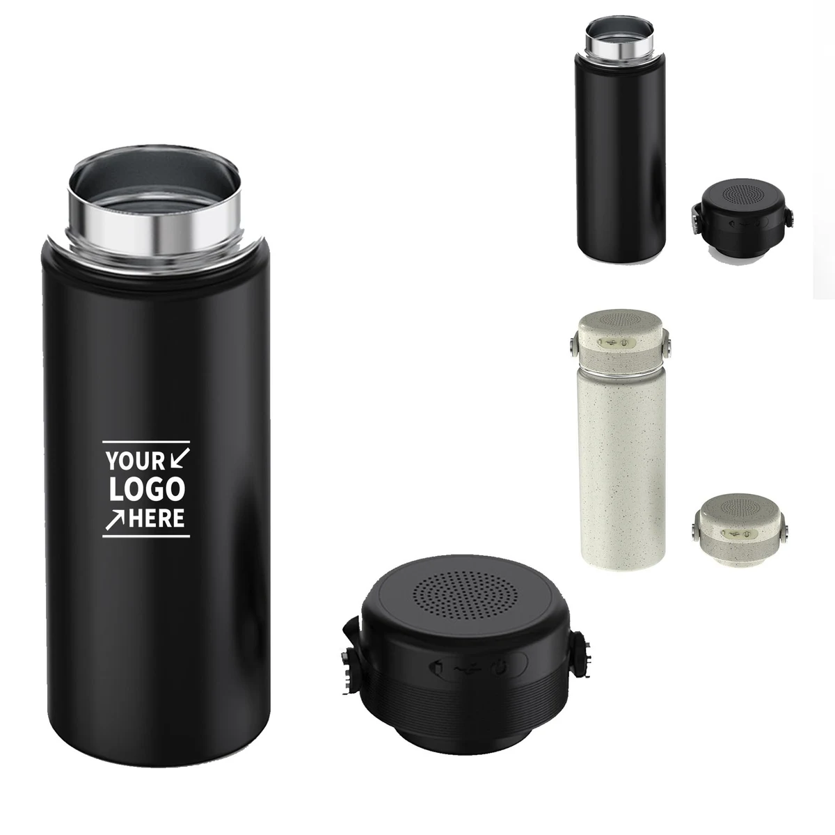 17Oz Luxury Smart Insulated Bottle W/ Wireless Speaker 1