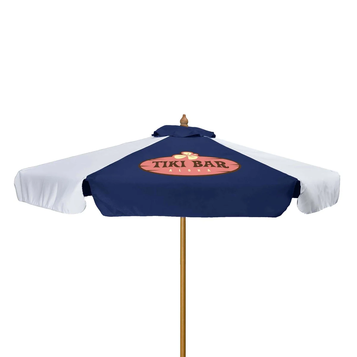 7' Wood Market Umbrella Kit with Valance (1 Imprint) 1