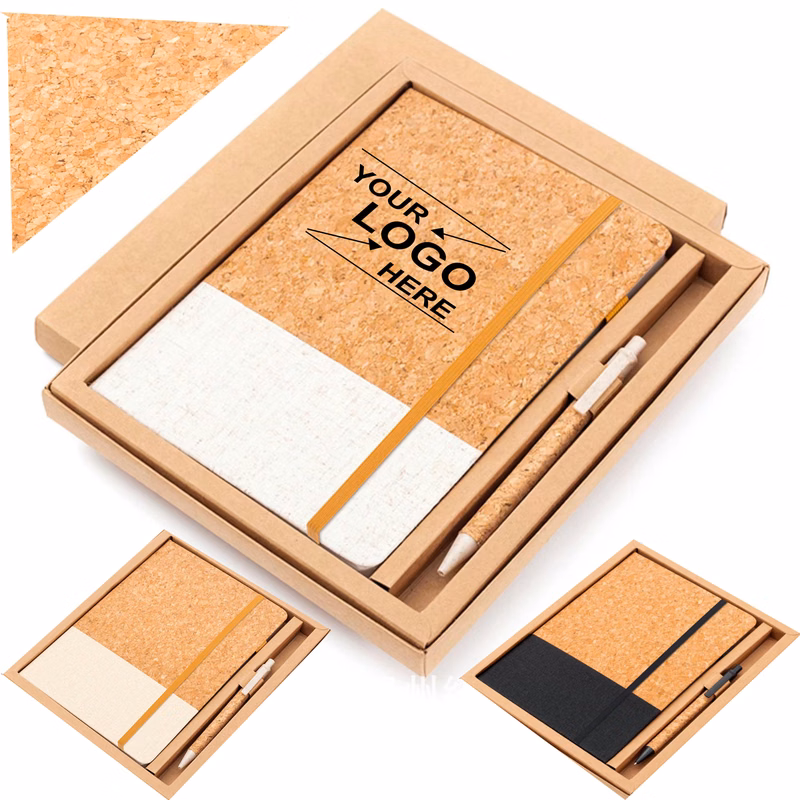Cork Notebook and Pen Set