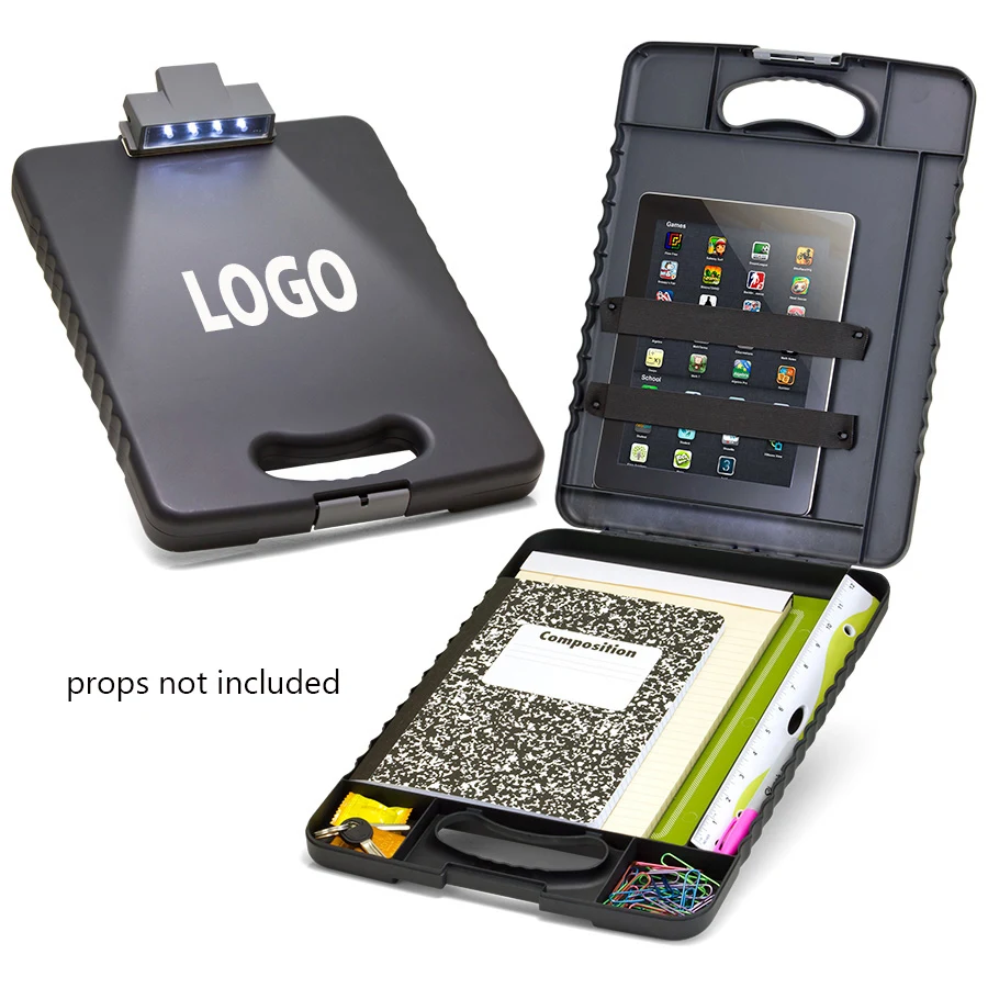 Deluxe Tablet Clipboard Case with LED Light 1