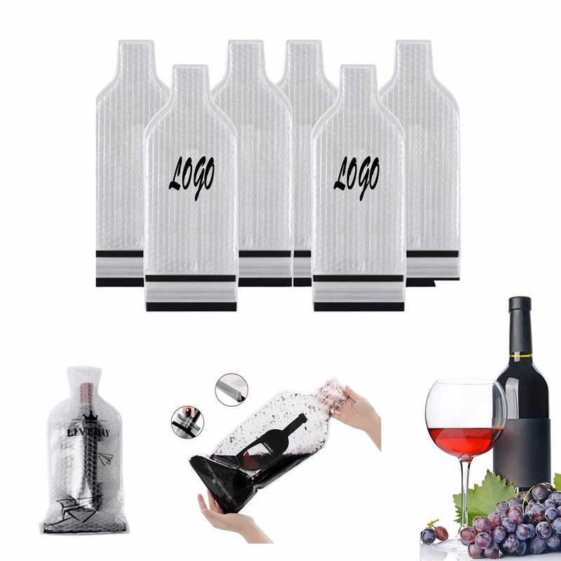 PVC Travel Packaging Transparent Wine Bag