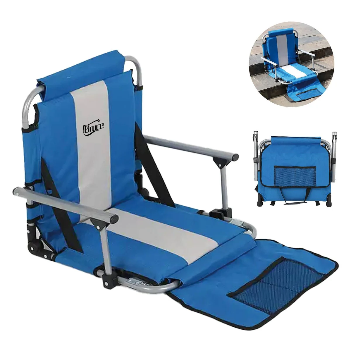 Foldable Oxford Stadium Back Support Chair 1