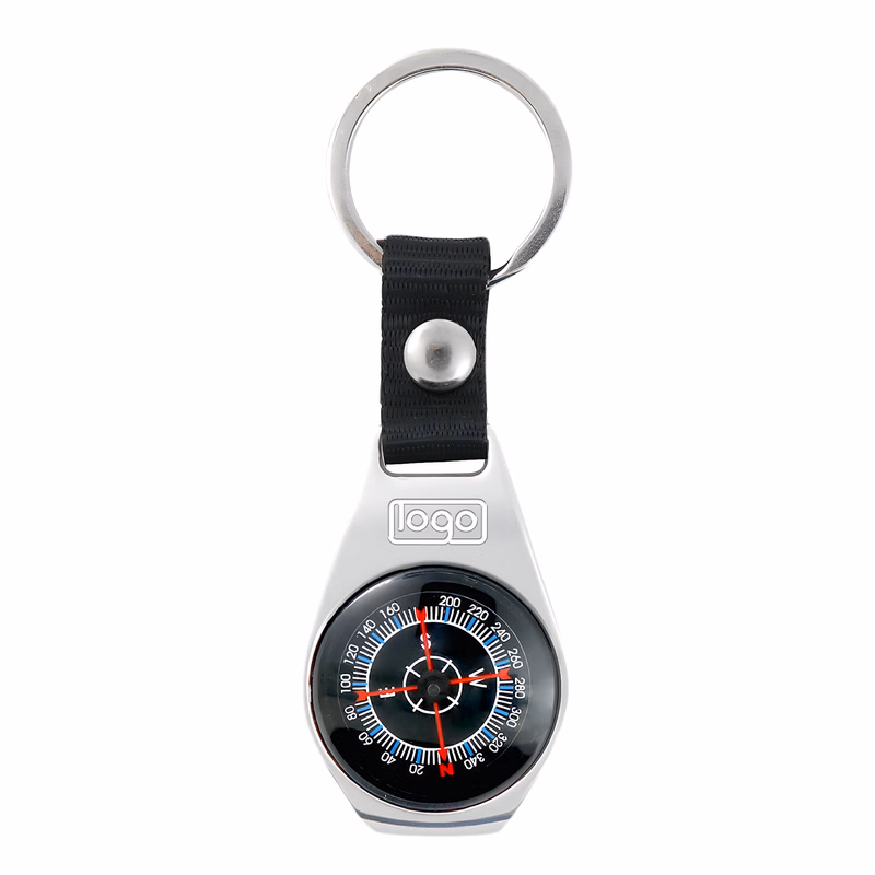 Metal Keychain Outdoor Compass