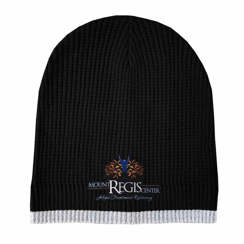 Reflective Lightweight Waffle Knit Beanie Cap