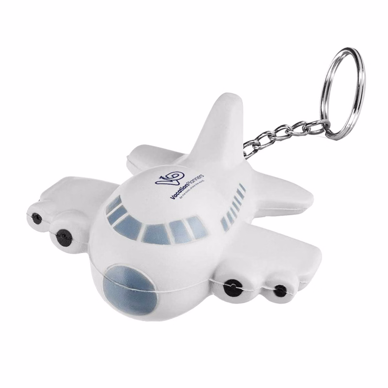Airplane Stress Reliever Keychain