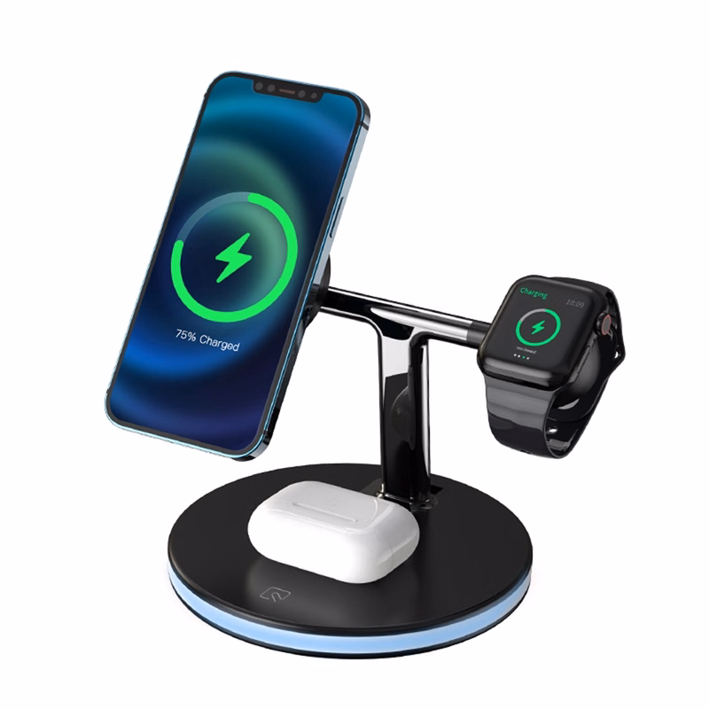 15W Magnetic 3-in-1 Wireless Charger