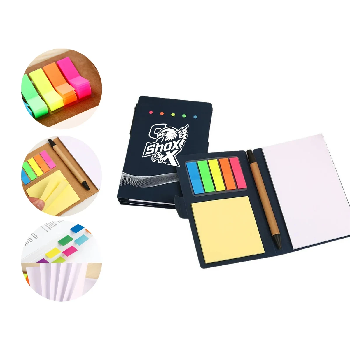 MOQ 20 Notebook with Sticky Notes and Ballpoint Pen 1