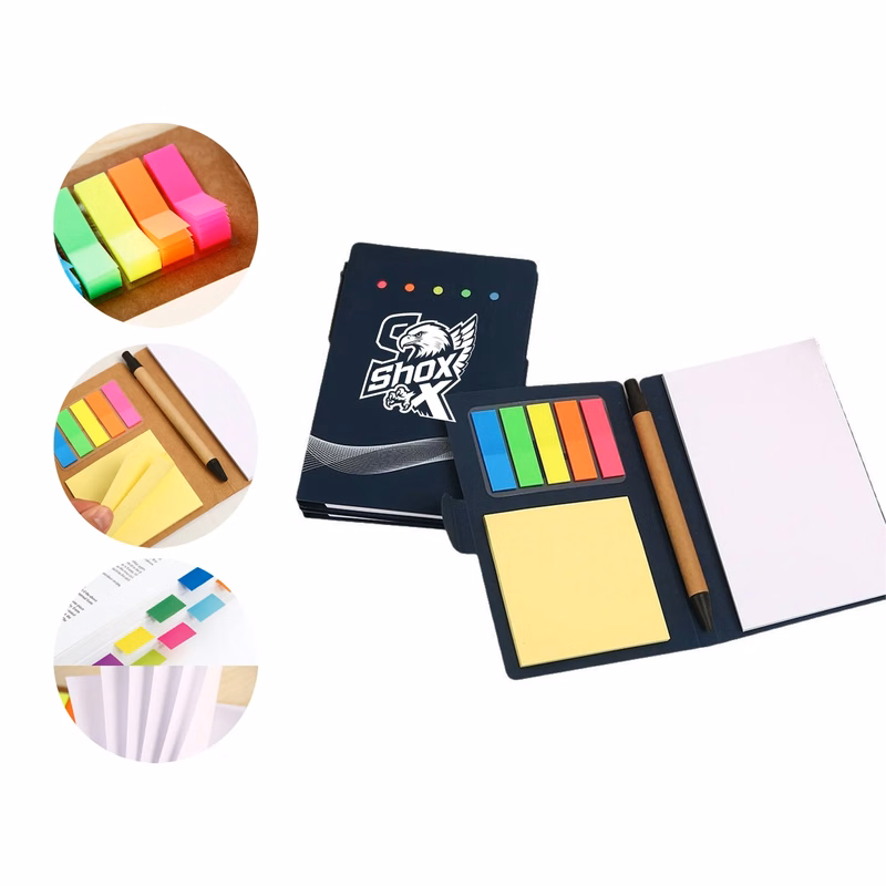 MOQ 20 Notebook with Sticky Notes and Ballpoint Pen