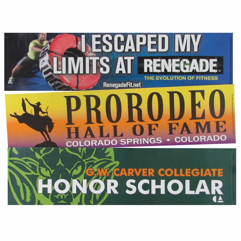 Repositionable Bumper Sticker