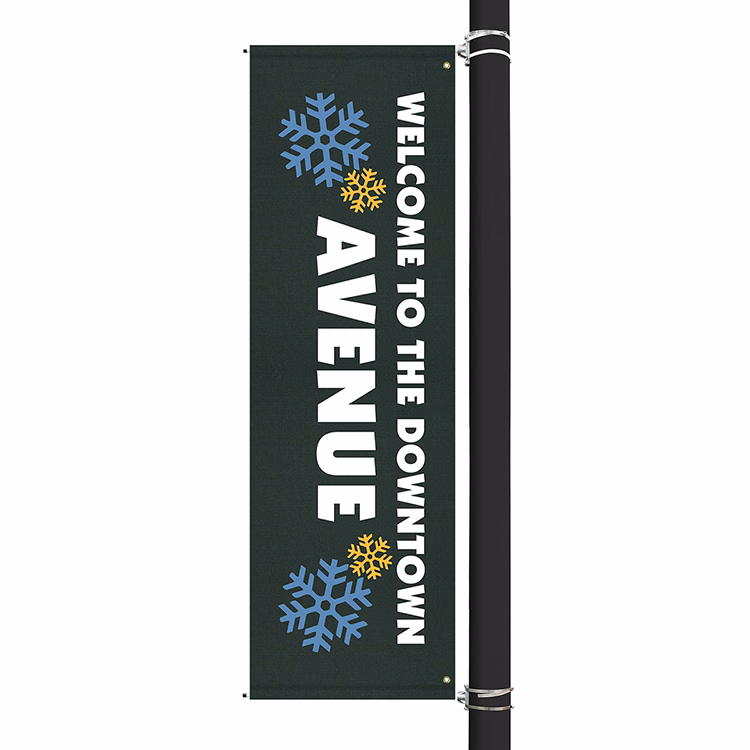 96" x 30" Custom Sunbrella™ Avenue Banner-3 Color Imprint