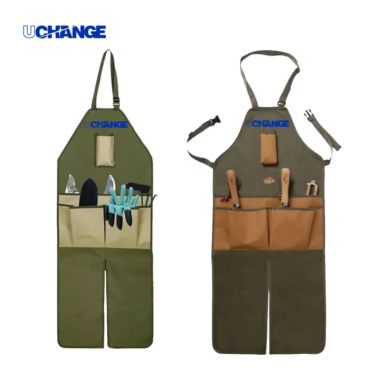 Heavy-Duty Garden Apron With Leg Guards & Pockets 1