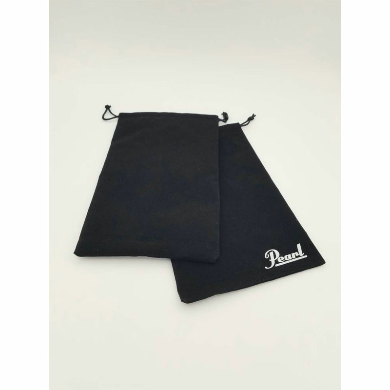 6" x 9" Black Velveteen Pouch with Drawstring