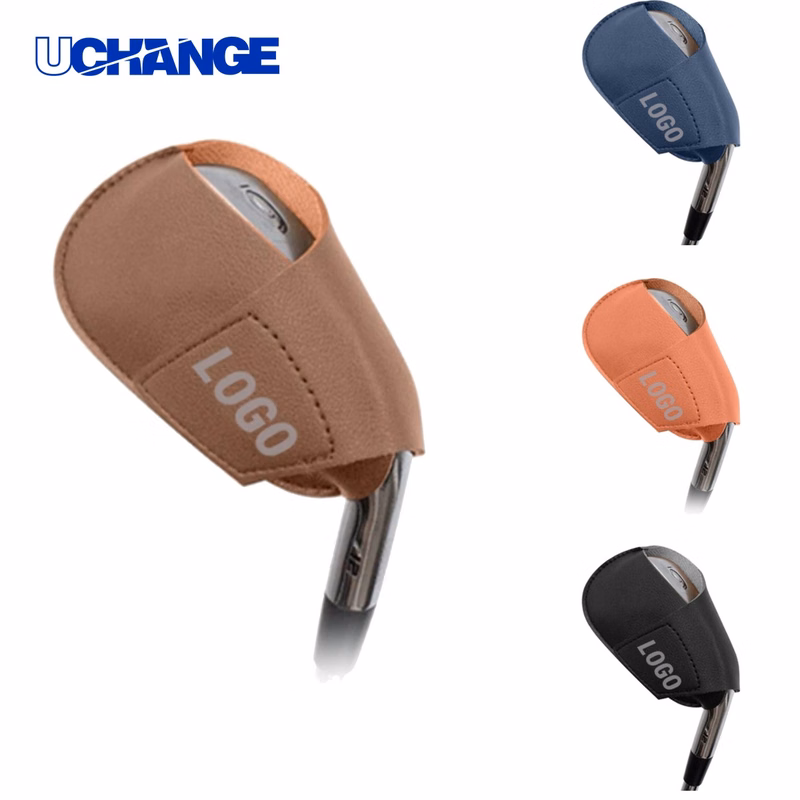 Golf Leather Cover Pouch for Clubs