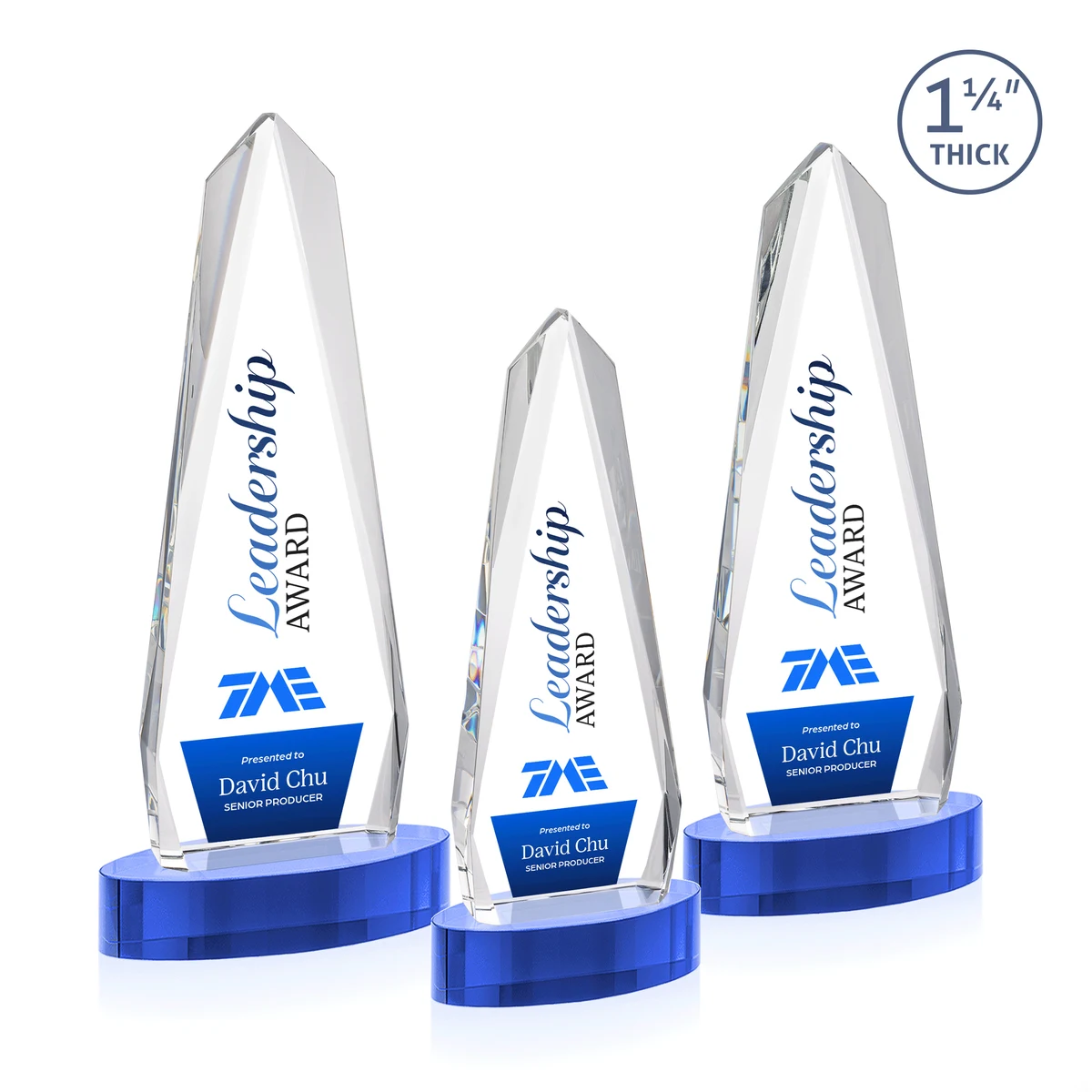 Cheswick VividPrint™ Award on Alberton Base - Sky Blue 1