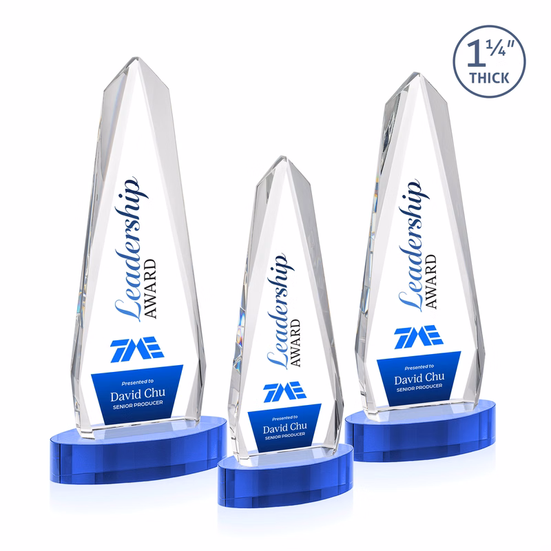 Cheswick VividPrint™ Award on Alberton Base - Sky Blue