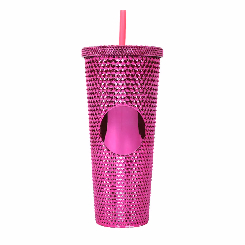 24Oz Reusable Double Wall Matte Iced Coffee Cup