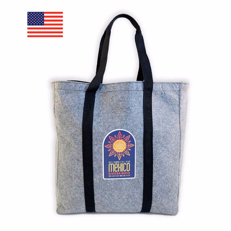 "The Richmond" Lined Felt Tote Bag