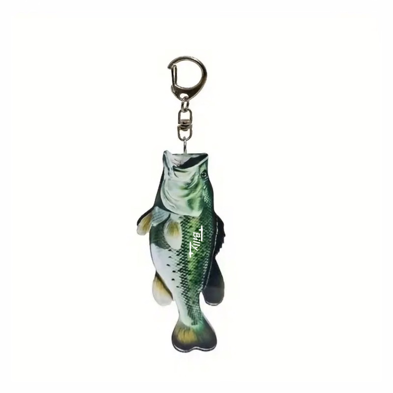 Fisherman Fishing Fish Keychain