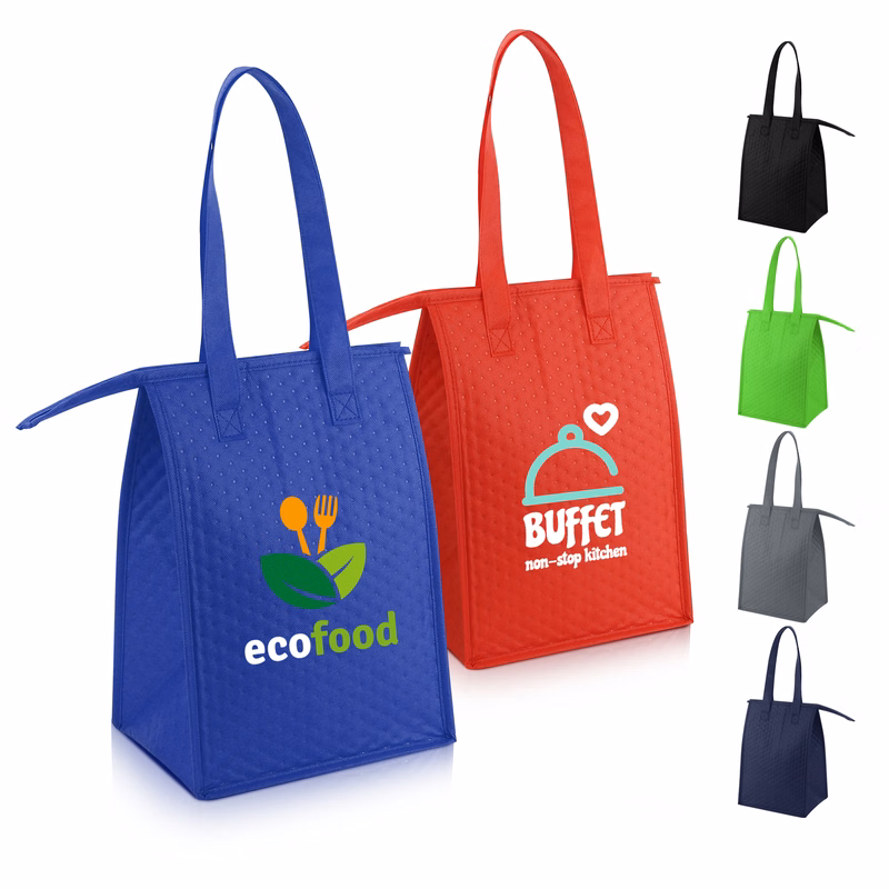 Non-Woven Lunch Cooler Tote Bag (9"×13")