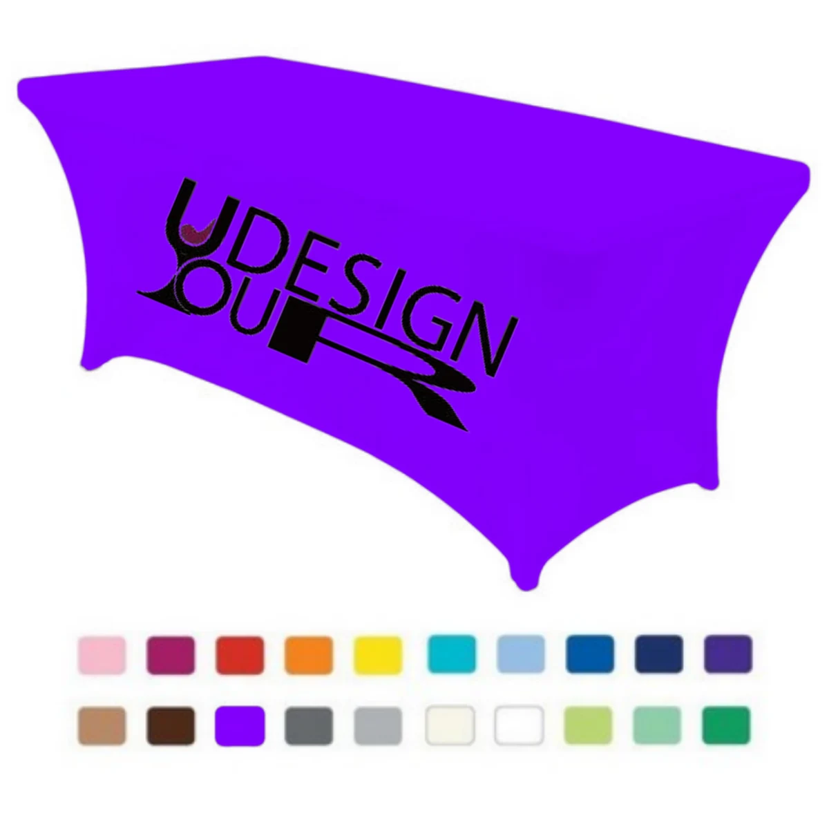 Premium 6' Full Color Dye Sublimation Stretch Table Cover 1